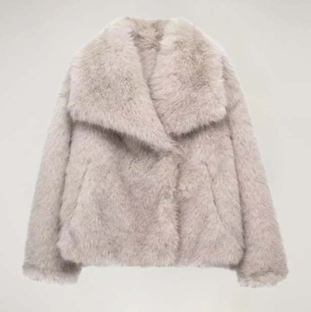 Veste Courte Chic en Fausse Fourrure Douce