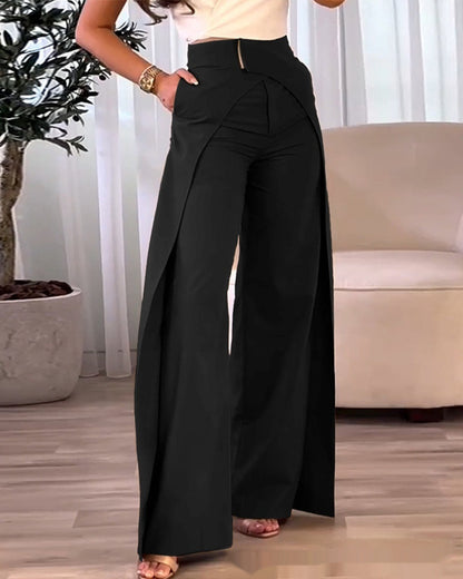 Pantalon taille haute