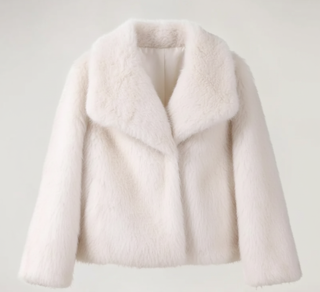 Veste Courte Chic en Fausse Fourrure Douce