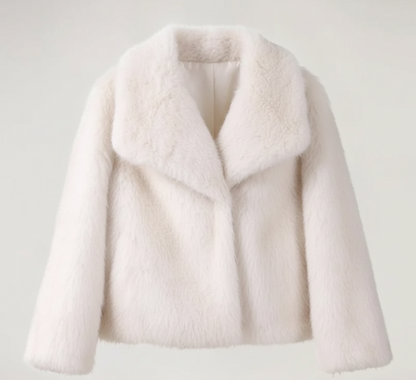 Veste Courte Chic en Fausse Fourrure Douce
